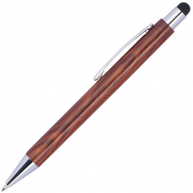 Logo trade promotional gifts picture of: Wooden ballpen BILZEN